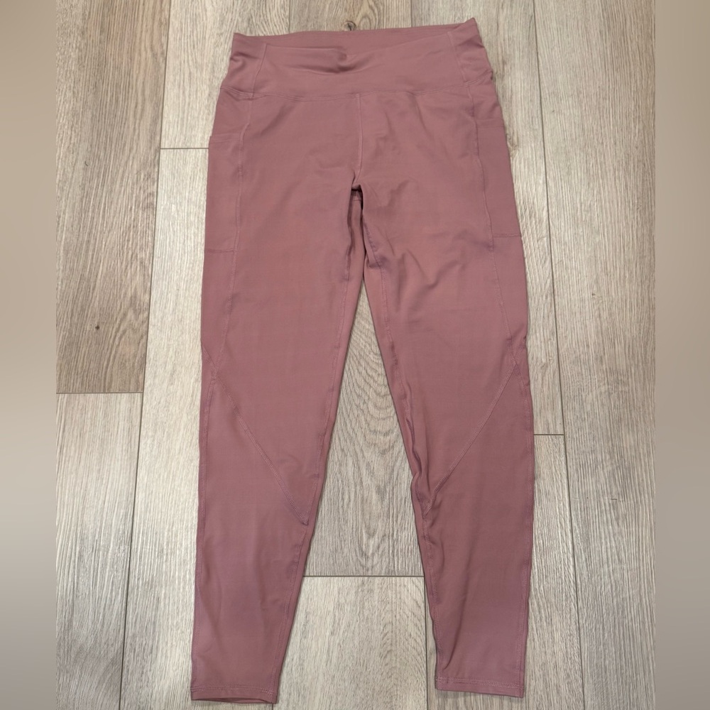 SHEIN pink/mauve colored leggings with pockets
